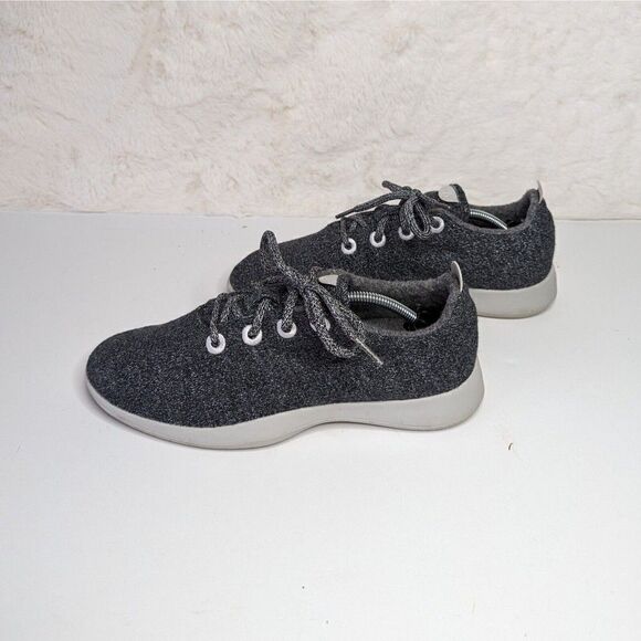 Allbirds Wool Runners Comfort Shoes Gray Lace Up Womens Size 10 - Picture 8 of 11